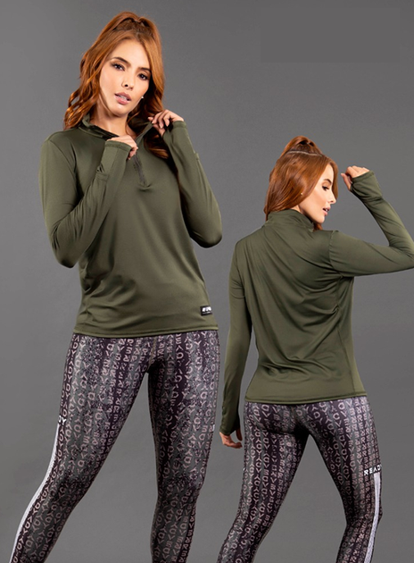 Workout Long Sleeve Top With Mesh – PeachFit Sportswear