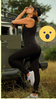 Black Jumpsuit for Fitness Women