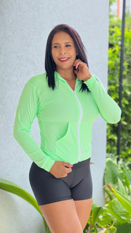 Pinera Workout lightweight mesh long sleeve Jacket