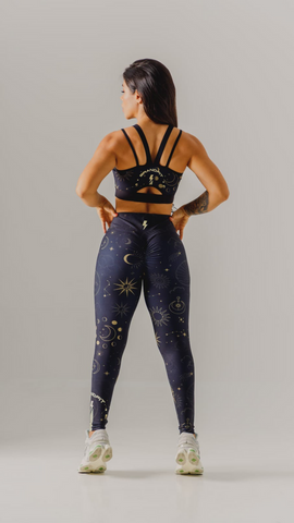 BrandFit  Eclipse print Workout Two Piece Set: Leggings and sport bra