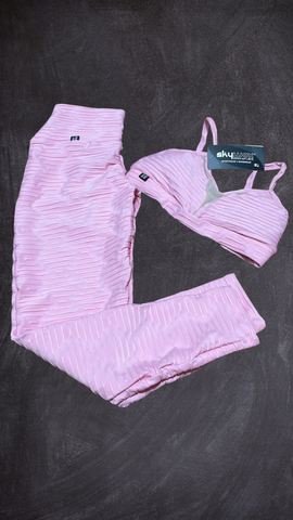 Baby Pink Textured Activewear