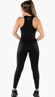 Women's Activewear Black Jumpsuit ref-020