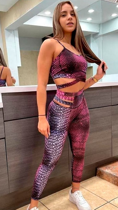 Snake Print Activewear Outfit